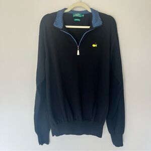 Peter Millar Masters Collection Augusta Quarter Zip Pullover Size L Minor Flaw